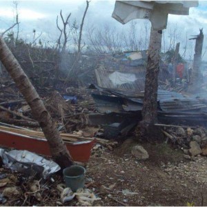 Tras el paso del tifón Yolanda en Filipinas
